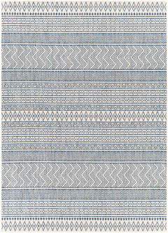 Madras Light Blue Green All Over Performance Outdoor Area Rug - Ornate Home