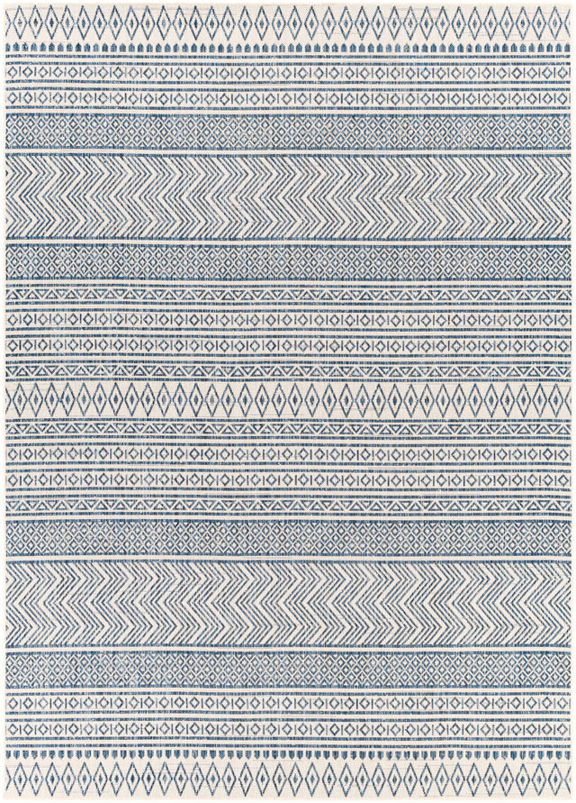Madras Light Blue Green All Over Performance Outdoor Area Rug - Ornate Home