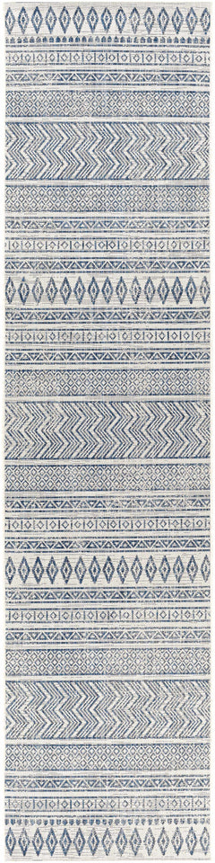 Madras Light Blue Green All Over Performance Outdoor Area Rug - Ornate Home