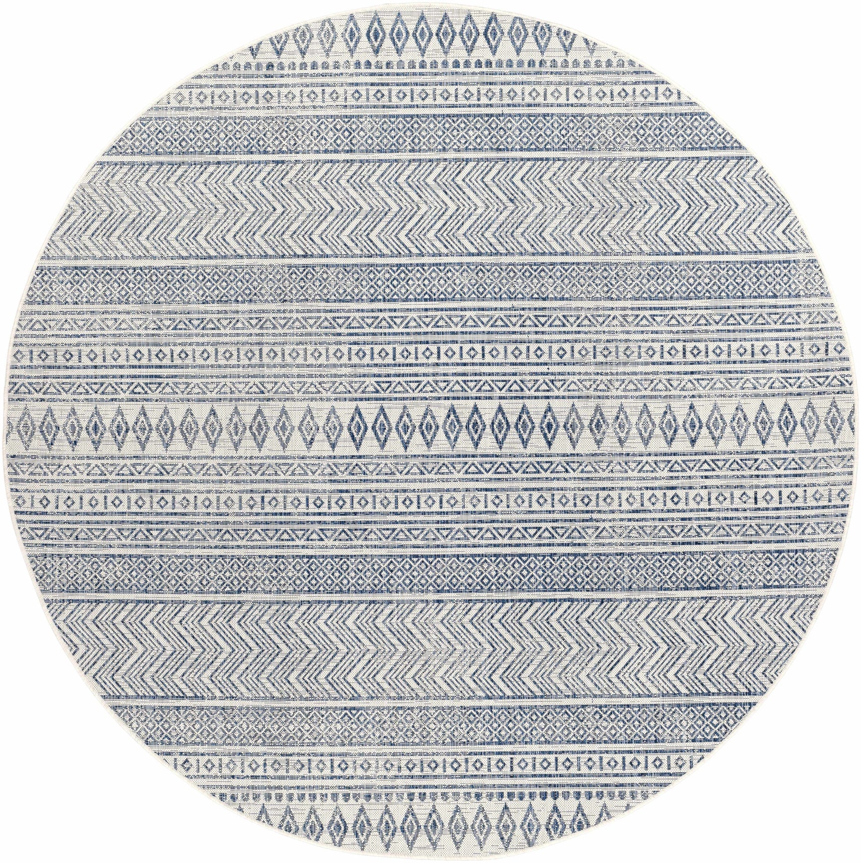 Madras Light Blue Green All Over Performance Outdoor Area Rug - Ornate Home