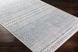 Madras Light Blue Green All Over Performance Outdoor Area Rug - Ornate Home
