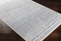 Madras Light Blue Green All Over Performance Outdoor Area Rug - Ornate Home