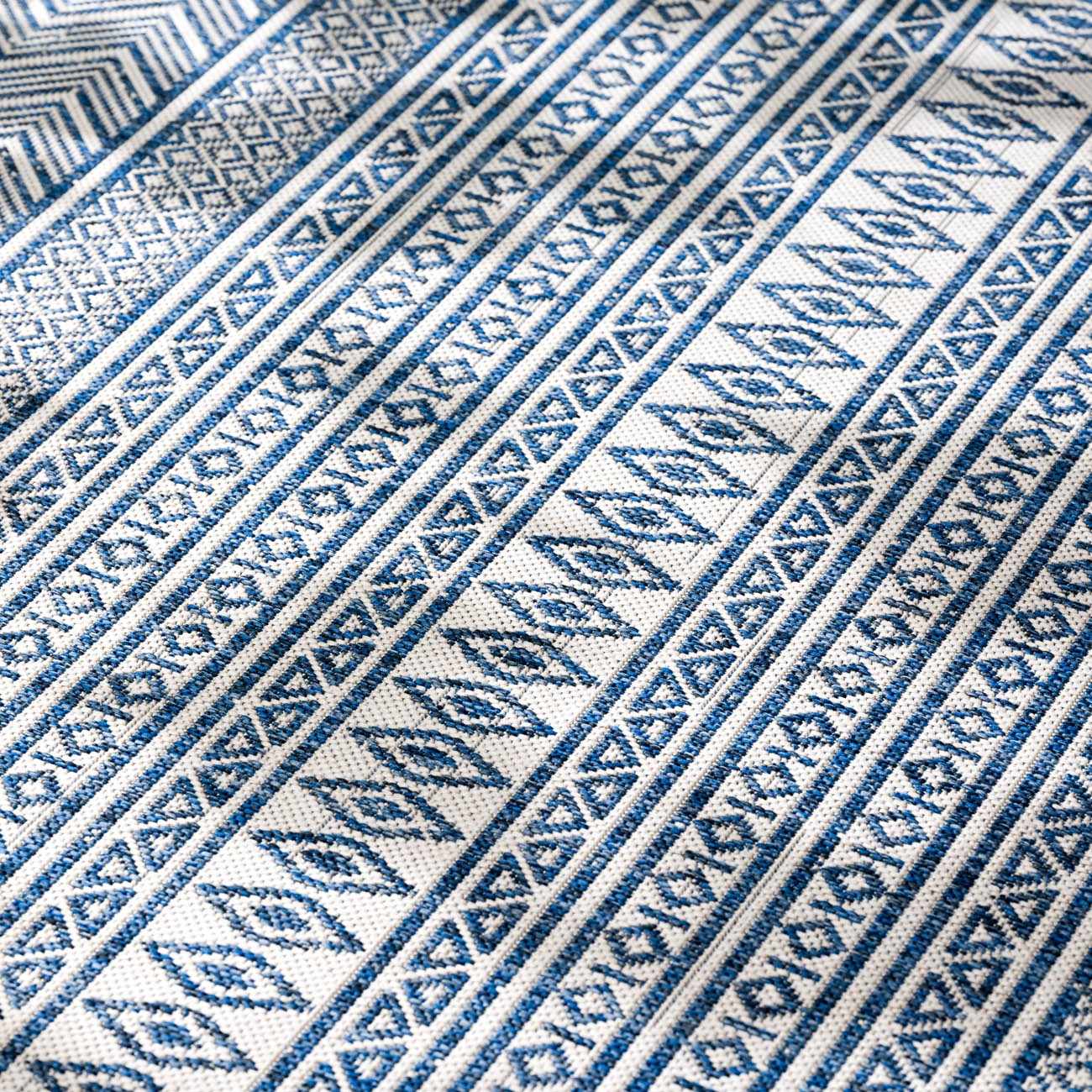 Madras Light Blue Green All Over Performance Outdoor Area Rug - Ornate Home