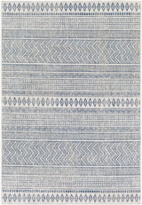 Madras Light Blue Green All Over Performance Outdoor Area Rug - Ornate Home