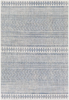 Madras Light Blue Green All Over Performance Outdoor Area Rug - Ornate Home