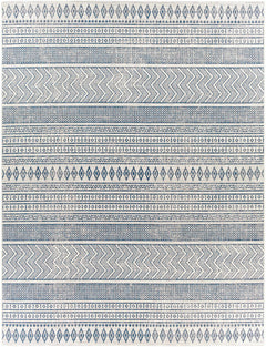 Madras Light Blue Green All Over Performance Outdoor Area Rug - Ornate Home