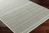 Madras Natural Gray Green All Over Performance Outdoor Area Rug - Ornate Home