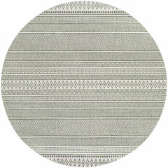 Madras Natural Gray Green All Over Performance Outdoor Area Rug - Ornate Home
