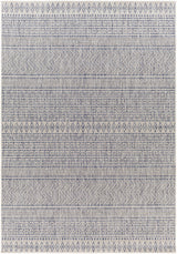 Madras Navy All Over Performance Outdoor Rug - Ornate Home