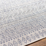 Madras Navy All Over Performance Outdoor Rug - Ornate Home