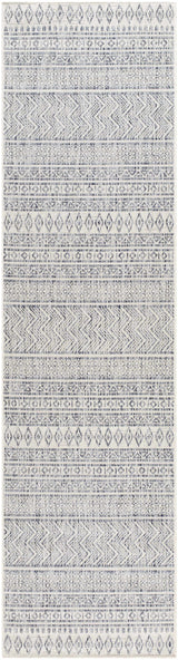 Madras Navy All Over Performance Outdoor Rug - Ornate Home