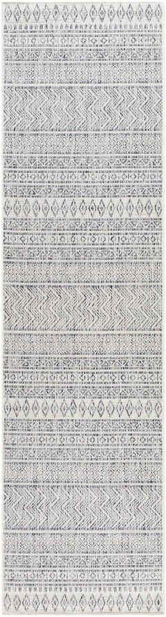 Madras Navy All Over Performance Outdoor Rug - Ornate Home