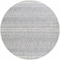 Madras Navy All Over Performance Outdoor Rug - Ornate Home