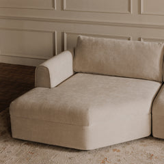 Madrid Beige Left Sectional - Ornate Home