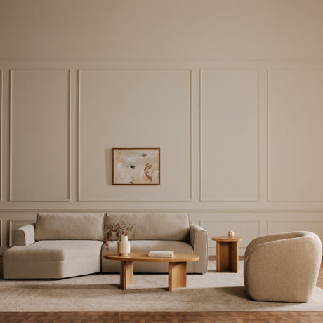 Madrid Beige Left Sectional - Ornate Home