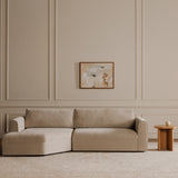 Madrid Beige Left Sectional - Ornate Home
