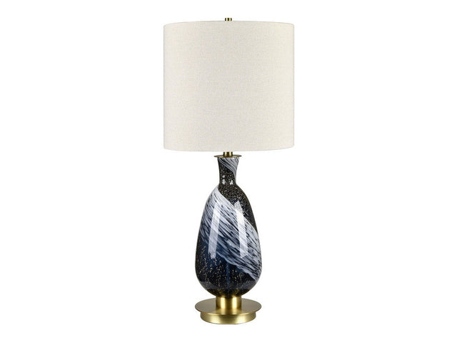Madrid Blue/Gold Table Lamp - Ornate Home