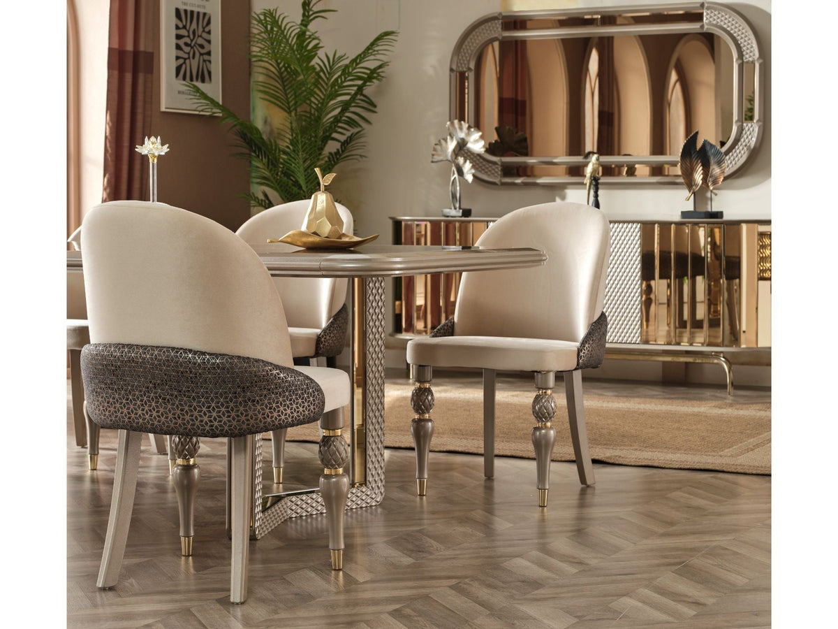 Madrid Cream Dining Table - Ornate Home