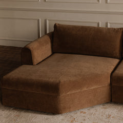 Madrid Taupe Left Sectional - Ornate Home