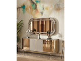Madrid Cream/Gold Consol With Mirror