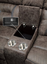 Madrona Brown Reclining Loveseat - Ornate Home