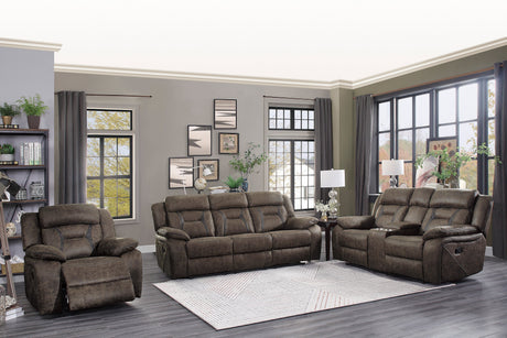 Madrona Brown Reclining Loveseat - Ornate Home