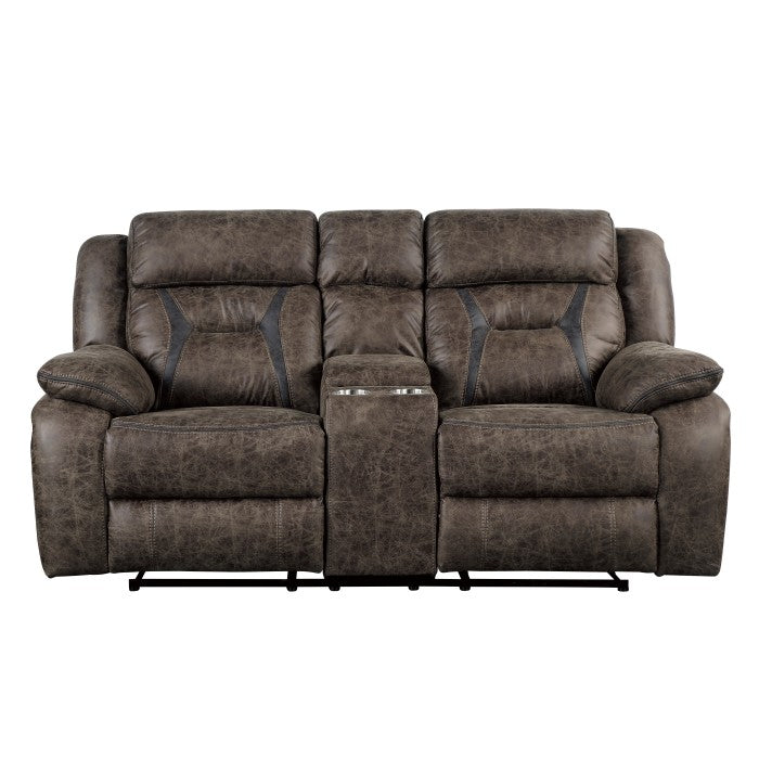 Madrona Brown Reclining Loveseat - Ornate Home
