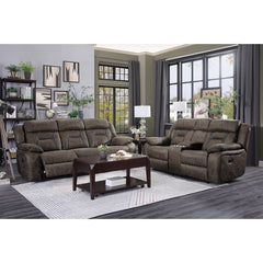 Madrona Brown Reclining Loveseat - Ornate Home
