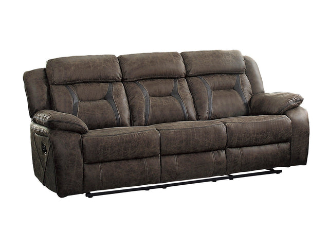 Madrona Brown Reclining Sofa - Ornate Home