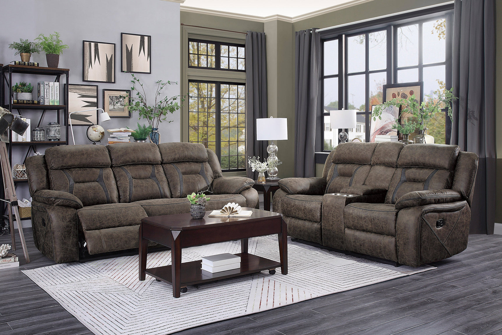 Madrona Brown Reclining Sofa - Ornate Home