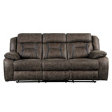 Madrona Brown Reclining Sofa - Ornate Home