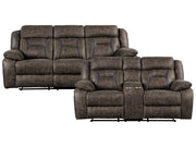 Madrona Dark Brown Sofa & Loveseat - Ornate Home