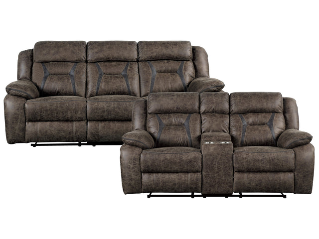 Madrona Dark Brown Sofa & Loveseat - Ornate Home