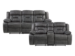Madrona Gray Sofa & Loveseat - Ornate Home