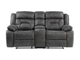 Madrona Hill Gray Double Reclining Loveseat - Ornate Home