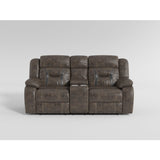 Madrona Hill Gray Double Reclining Loveseat - Ornate Home