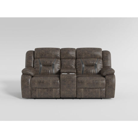 Madrona Hill Gray Double Reclining Loveseat - Ornate Home