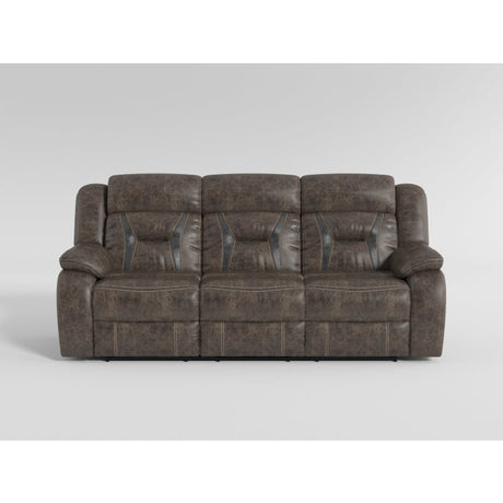 Madrona Hill Gray Double Reclining Sofa - Ornate Home