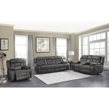 Madrona Hill Gray Double Reclining Sofa - Ornate Home