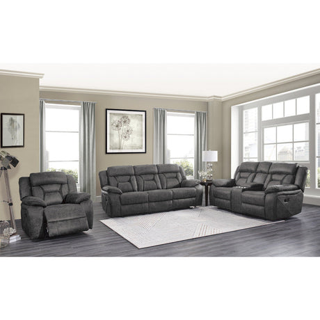 Madrona Hill Gray Double Reclining Sofa - Ornate Home