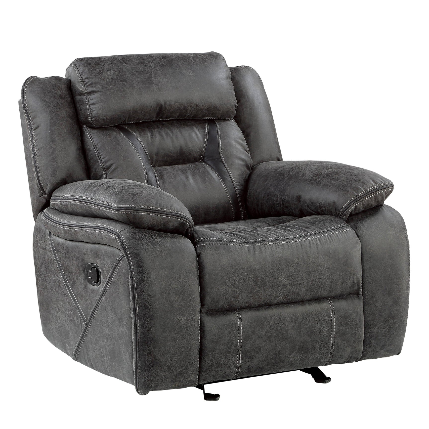 Madrona Hill Gray Glider Reclining Chair - Ornate Home