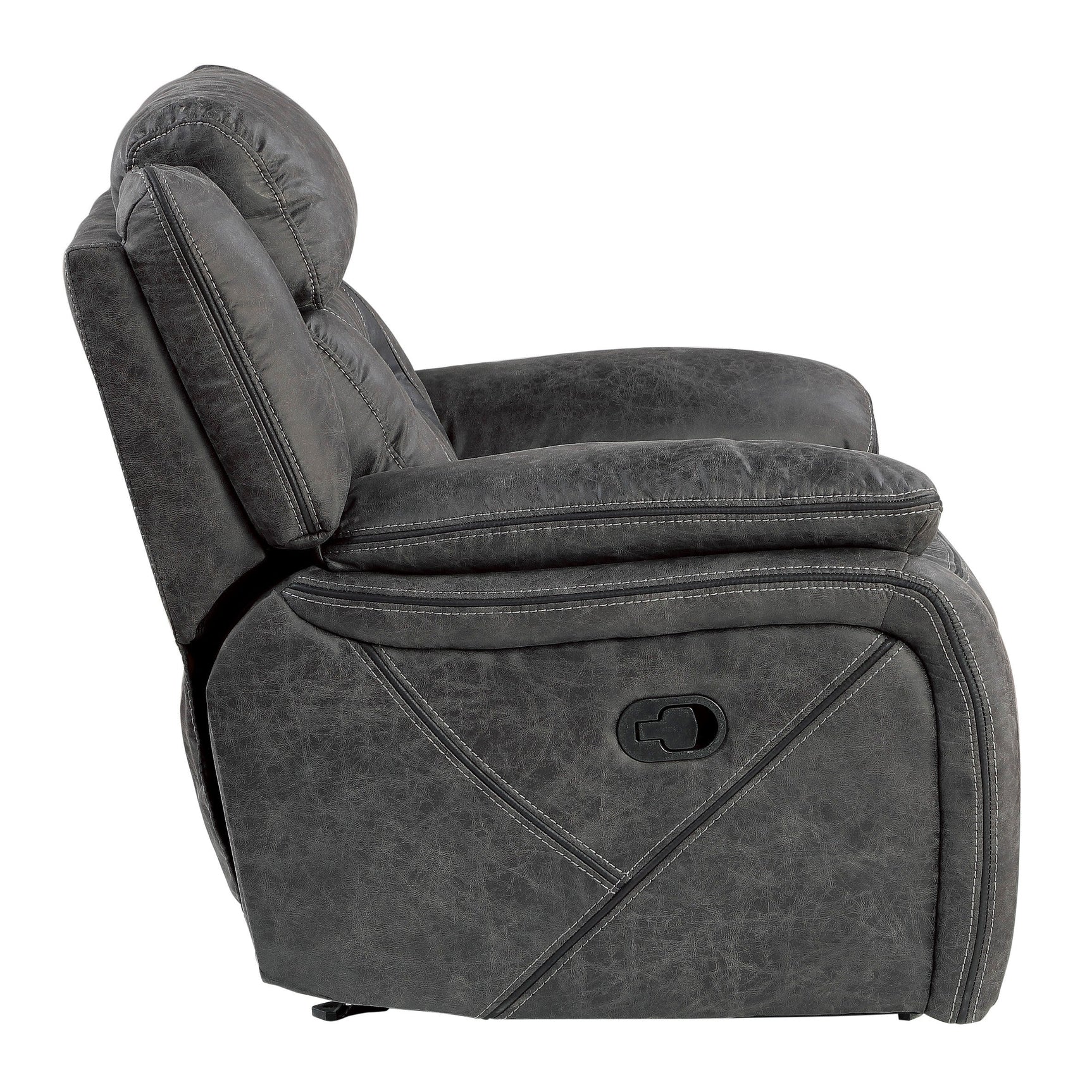 Madrona Hill Gray Glider Reclining Chair - Ornate Home