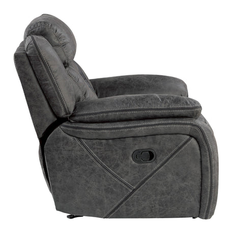Madrona Hill Gray Glider Reclining Chair - Ornate Home