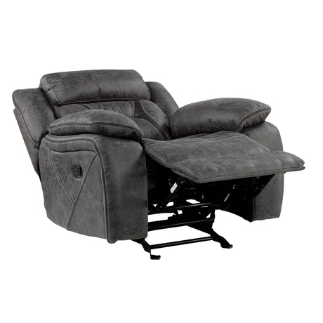 Madrona Hill Gray Glider Reclining Chair - Ornate Home