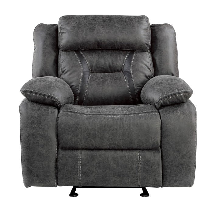 Madrona Hill Gray Glider Reclining Chair - Ornate Home