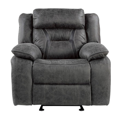 Madrona Hill Gray Glider Reclining Chair - Ornate Home