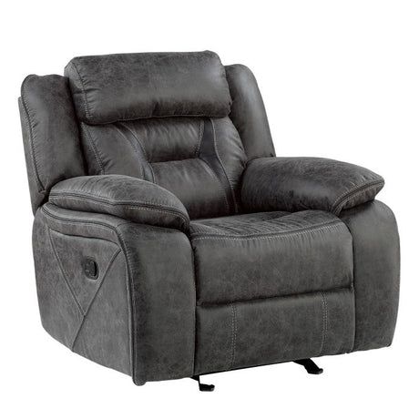 Madrona Hill Gray Glider Reclining Chair - Ornate Home