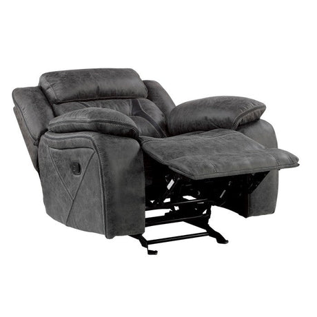 Madrona Hill Gray Glider Reclining Chair - Ornate Home