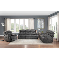 Madrona Hill Gray Glider Reclining Chair - Ornate Home