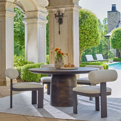 Madrone Dark Bronze Golden Outdoor Dining Table - Ornate Home